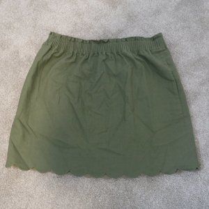 NWOT J Crew Scalloped Skirt